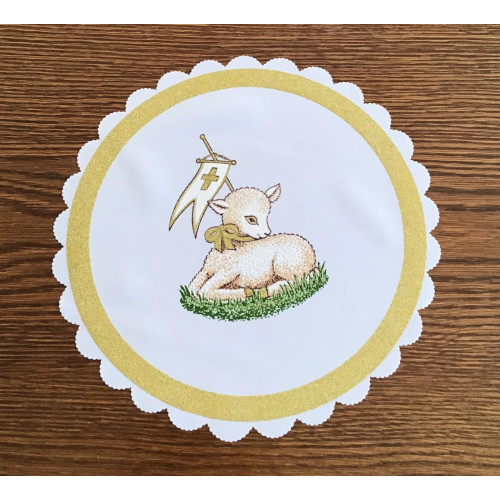 Serwetka 27cm Z Nadrukiem Świątecznym Baranek