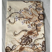 Bieżniki /Serwety Haftowane Kremowe w Brązy