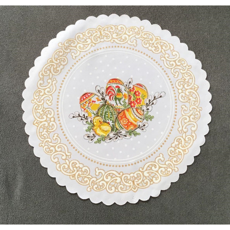 Serwetka 35cm Z Nadrukiem Świątecznym Pisanki