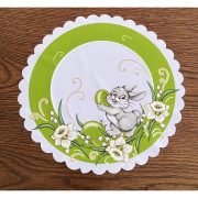 Serwetka 35cm Z Nadrukiem Świątecznym Zajączek