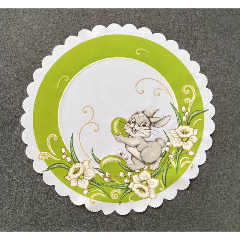 Serwetka 35cm Z Nadrukiem Świątecznym Zajączek