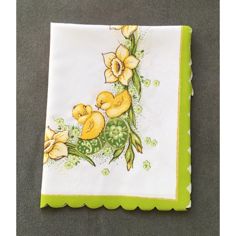 Serweta 90x90cm Świąteczna Wielkanoc Kurczaczki