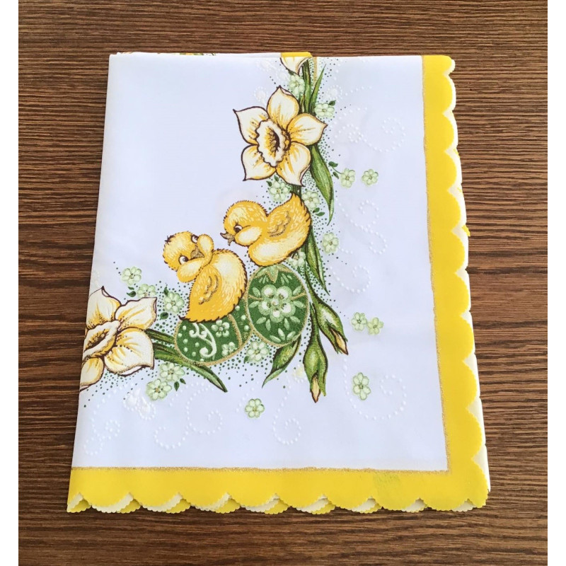 Serweta 90x90cm Świąteczna Wielkanoc Kurczaczki