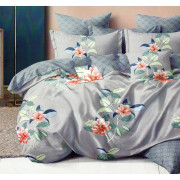 Pościel 3D Satyna Bawełniana 160/200 4cz Kwiaty