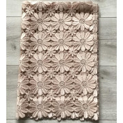 Bieżniki/Serwety Z Gipiury Całe Koronkowe Beżowe Kwiaty