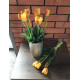 Tulipany Silikonowe 40cm Bukiet 5szt Cieniowany Pomarańczowy
