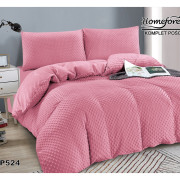 Pościel Mikrofibra Welurowa Minky 160x200 Różowa