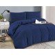 Pościel Mikrofibra Welurowa Minky 220x200 Granatowa