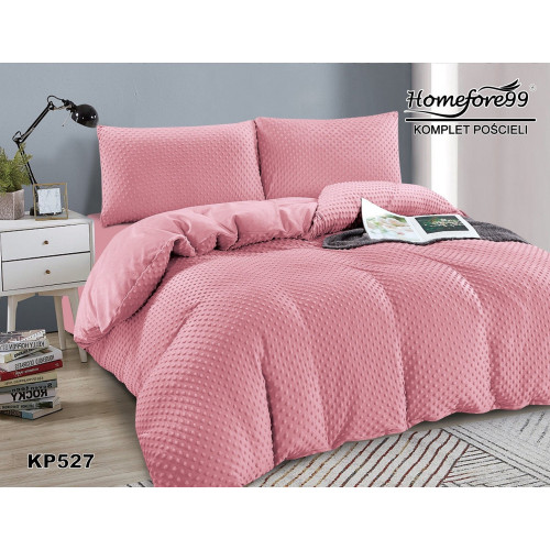 Pościel Mikrofibra Welurowa Minky 220x200 Jasny Róż