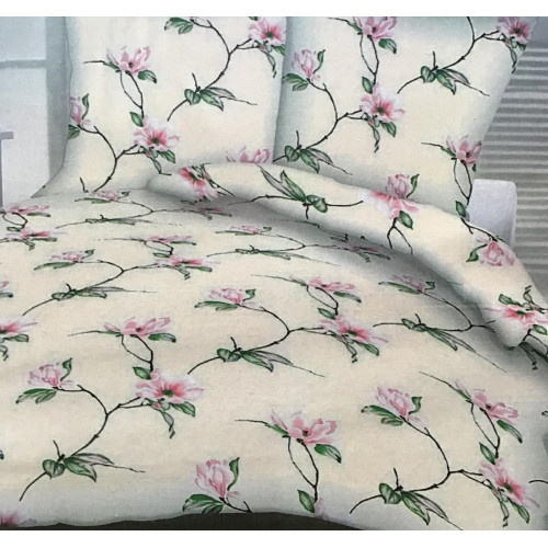 Komplet Pościeli Z Kory 100% Bawełna 220x200cm Magnolia