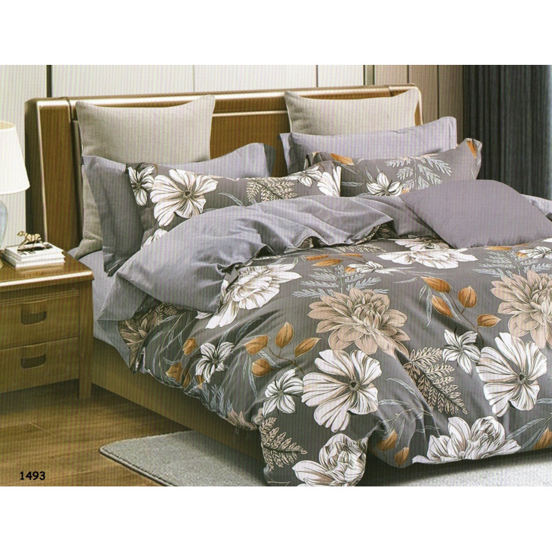 Pościel 220x200 Dwustronna Bawełna Satynowa Collection World Kwiaty