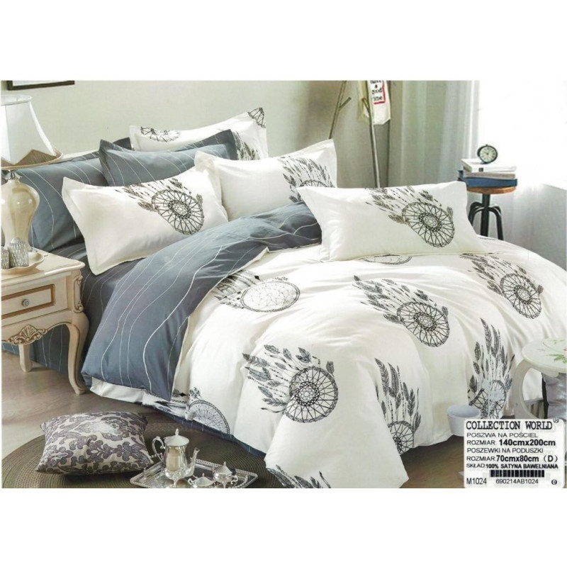 Pościel 140x200 Dwustronna Bawełna Satynowa Collection World