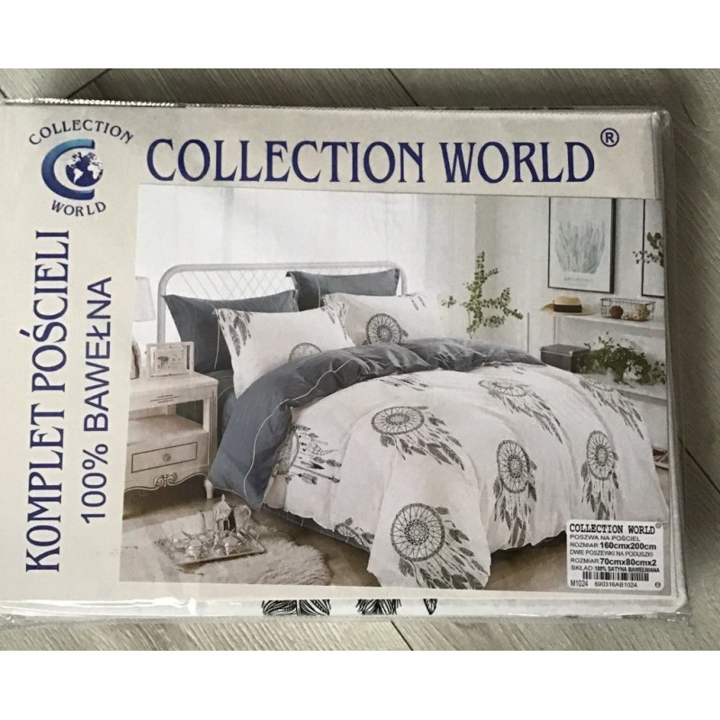 Pościel 140x200 Dwustronna Bawełna Satynowa Collection World