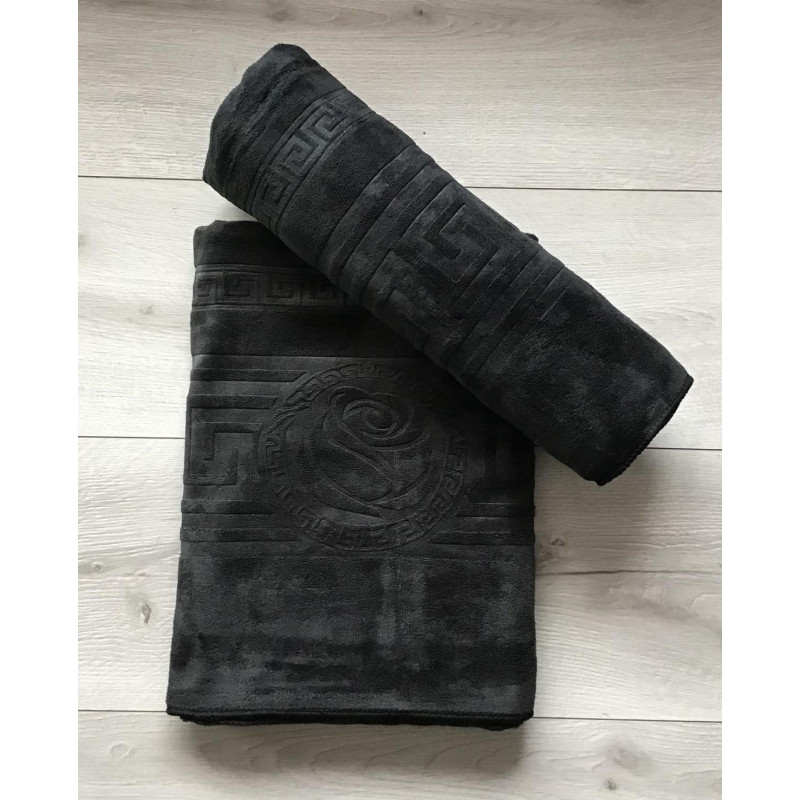 Ręcznik Z Mikrofibry Szybkoschnący Czarny Grek