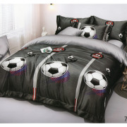 Pościel 3D Satyna Bawełniana 160/200 4cz Piłka