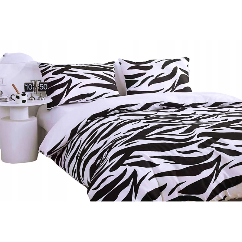 Pościel 140x200 Dwustronna Bawełna Satynowa Collection World Zebra