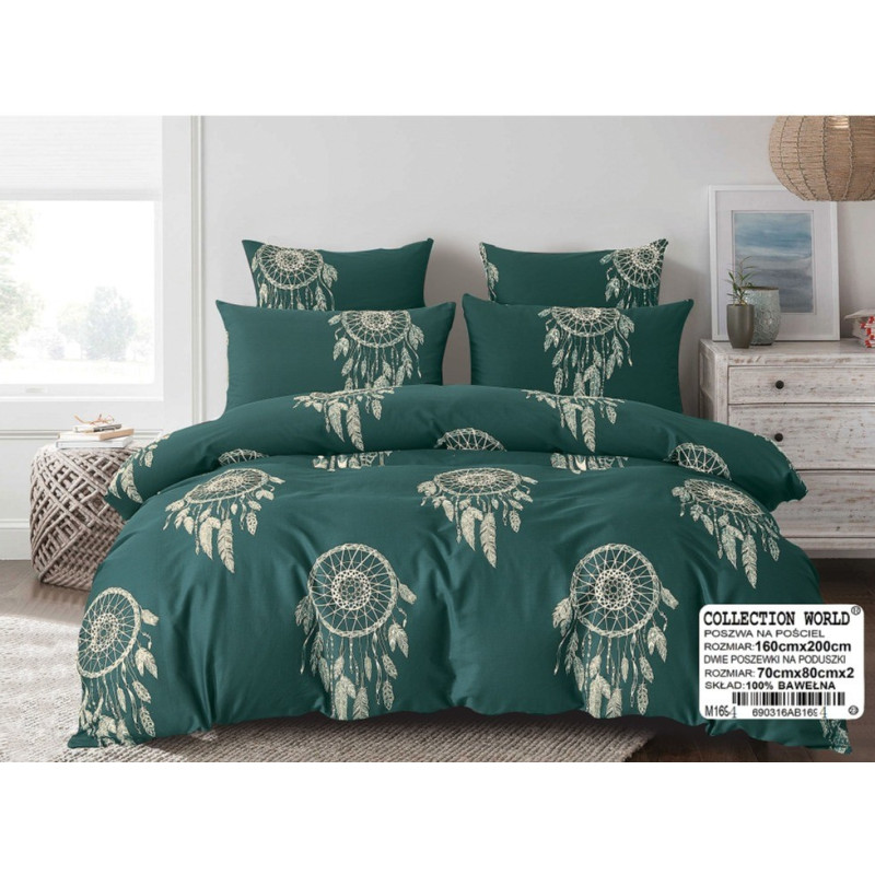Pościel 160x200 Dwustronna Bawełna Satynowa Collection World Łapacze S...