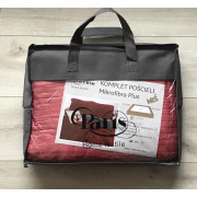 Pościel Gruba Z Mikrofibry Miś 160x200cm 4cz Pasy Czerwone