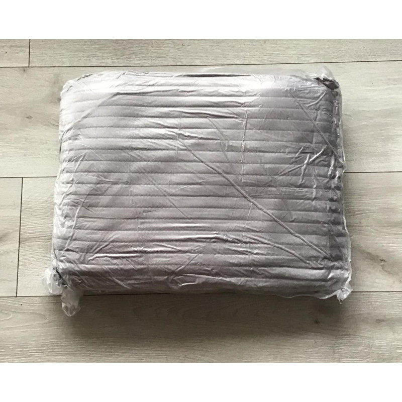 Pościel Gruba Z Mikrofibry Miś 220x200cm 4cz Pasy Jasno Szare