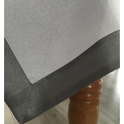 Obrus Biały Z Szarą Lamówką