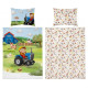 Pościel Dwustronna Bambusowa 100x135cm 2cz Traktorek