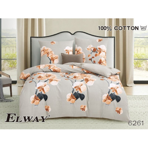 Pościel Dwustronna Bawełniana Elway 220/200 Storczyki