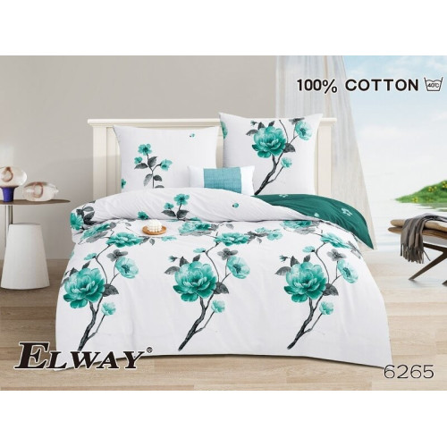 Pościel Dwustronna Bawełniana Elway 220/200 Kwiaty