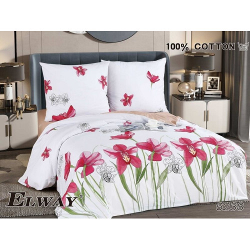 Pościel Dwustronna Bawełniana Elway 220/200 Kwiaty