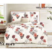 Pościel Dwustronna Bawełniana Elway 220/200 Kwiaty