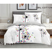 Pościel Bawełniana Dwustronna Elway 160/200 Kolorowe Dmuchawce