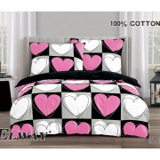 Pościel Bawełniana Dwustronna Elway 160/200 Serca