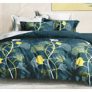 Pościel 3D Satyna Bawełniana 160/200 3cz Liście