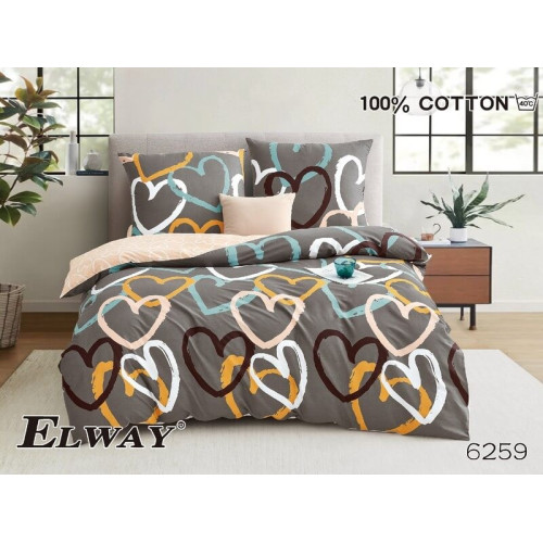 Pościel Dwustronna Bawełniana Elway 220/200 Serca