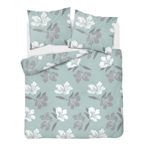 Pościel Flanela 220x200 100% Bawełna Detexpol 4945B Kwiaty