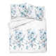 Pościel Flanela 220x200 100% Bawełna Detexpol 4949B Kwiaty