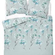 Pościel Flanela 220x200 100% Bawełna Detexpol 4953B Kwiaty