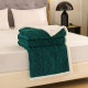 Koc Dwustronny Tłoczony/Baranek Mikrofibra 160x200 Ciemny Zielony