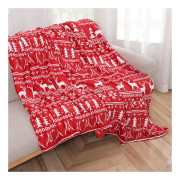 Koc Świąteczny Z Mikrofibry 220x200cm Reniferki