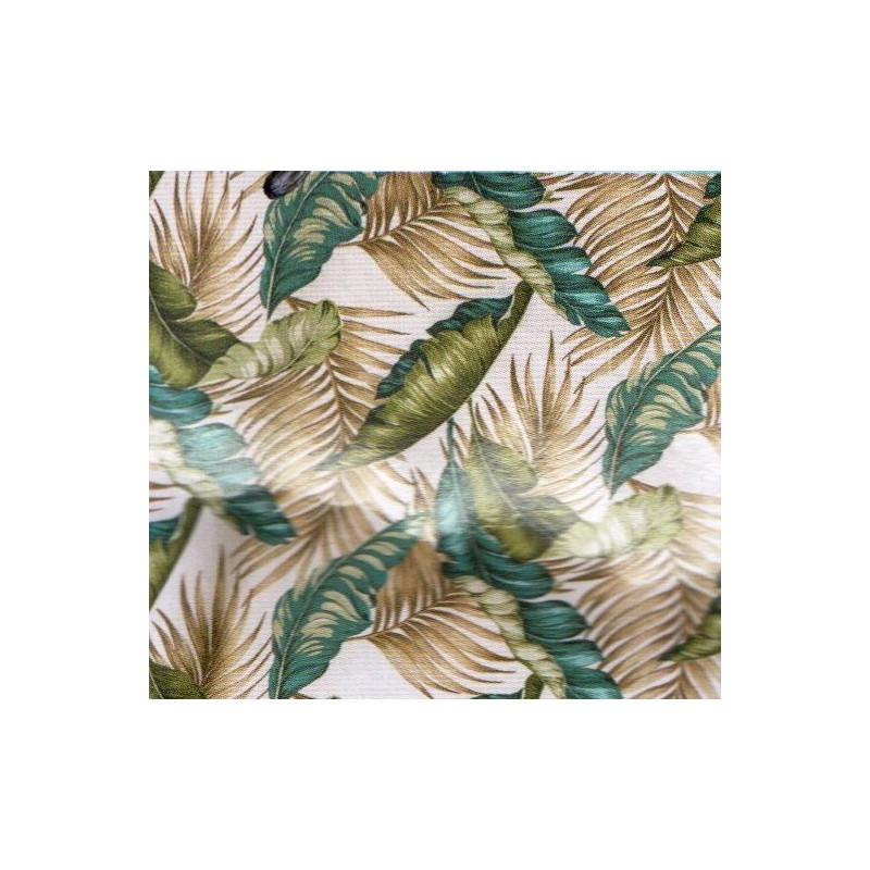 Firana Gotowa 400cmx160cm Zestaw Z Zasłonkami Liście Monster