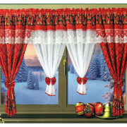 Firana Świąteczna Gotowa 400cmx155cm Boże Narodzenie