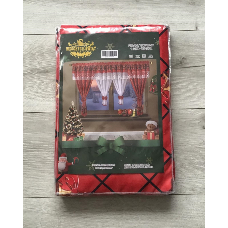 Firana Świąteczna Gotowa 400cmx155cm Boże Narodzenie