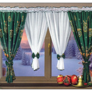 Firana Świąteczna Gotowa 400cmx155cm Boże Narodzenie