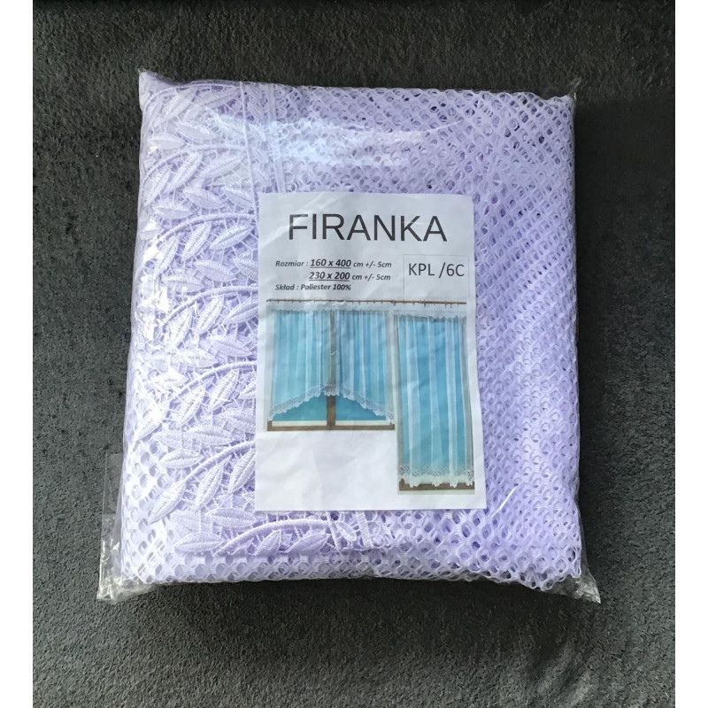 Komplet Firan Balkonowych Łuk 400cm X 160cm I 200cm X 230cm Białe Z Gi...