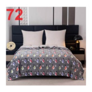 Koc Świąteczny Mikrofibra Cotton World 160x200cm Bałwanki Szary