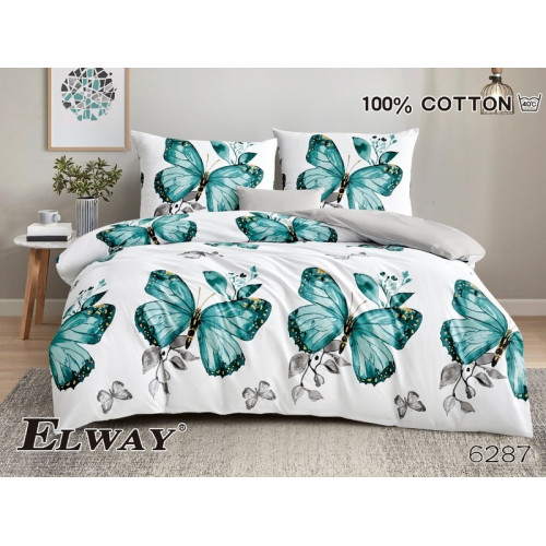 Pościel Dwustronna Bawełniana Elway 220/200 Motyle