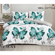 Pościel Dwustronna Bawełniana Elway 220/200 Motyle