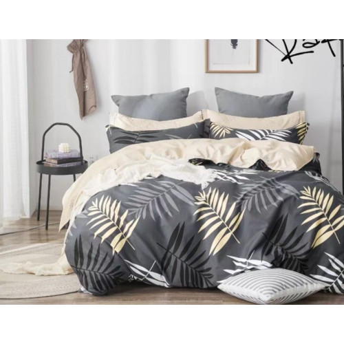 Pościel 220x200 Dwustronna Bawełna Satynowa Collection World Liście