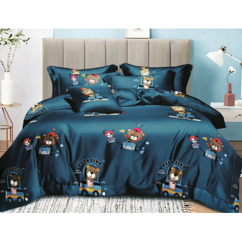 Pościel 3D Satyna Bawełniana 140/200 2cz Misie