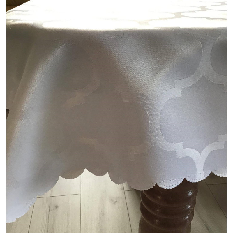 Obrus Plamoodporny Maroko Biały