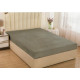 Prześcieradło Z Gumką 220x200cm Z Grubej Mikrofibry Kocykowej Ciemny S..